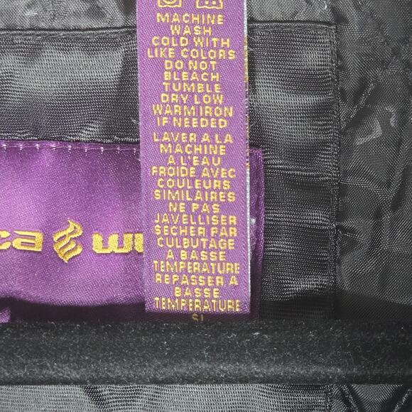 Rocawear Jacket Mens 6XL Black Satin Quilted Bomber Embroidered Big & Tall - Picture 4 of 15